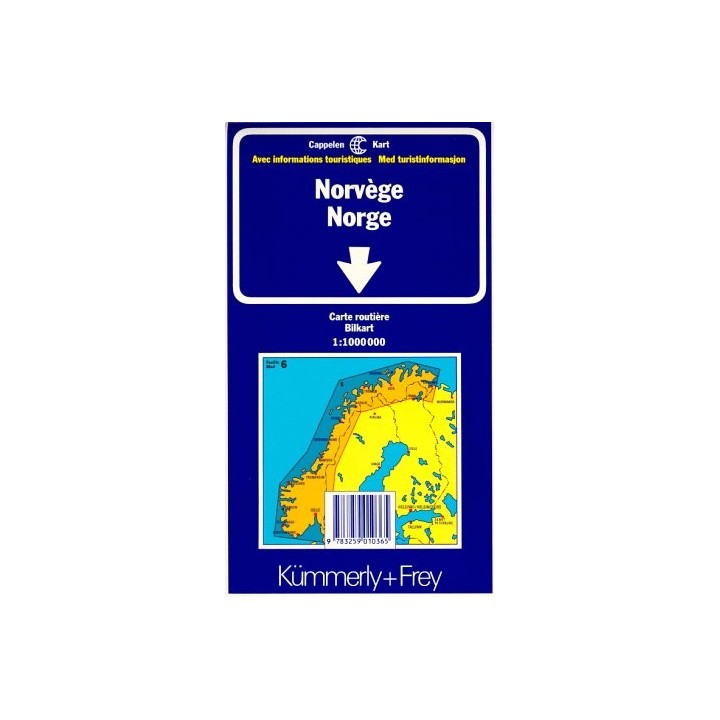 Kümmerly Frey Karten, Norwegen (International Road Map).